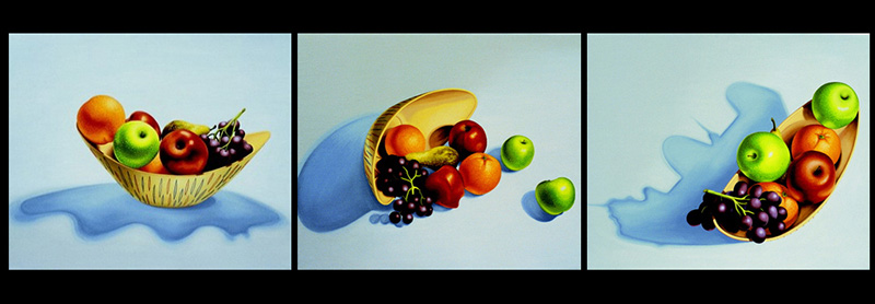 nat-02 Still Life. 2001, 54 x 65 cm each, oil on canvas.