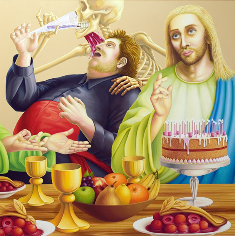 sj-01 Sweet Jesus 2001 100x100cm oil on canvas