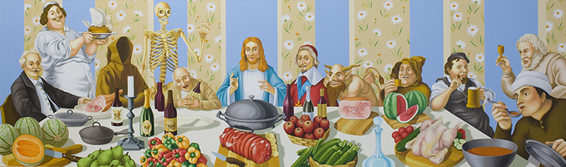 sj-05 Friend or Foe. 2004, 60 x 200 cm, oil on canvas