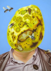 Mr Rottenpotatohead. 2011, 43 x 31 cm, gouache on paper.     