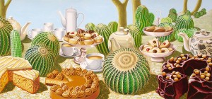 Prickly Picnic. 2008, 36 x 67 cm, gouche on paper.  