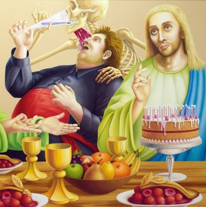 Sweet Jesus. 2001, 100 x 100 cm, oil on canvas.   